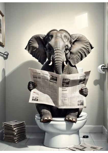 Wc Komik Tuvaletde Ki Fil Ev Duvar Ofis Banya Duvar Dekarasyon Süsü Ölçü Seçmeyi Unutmayınız :) fiyatları