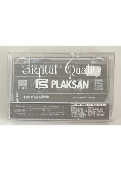 Kıraç & Funda Arar Sevgiliye Kaset (Jelatininde Sıfır Orijinal Dönem Baskı Kaset) fiyatları