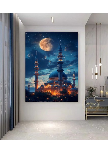 Camii Kanvas Tablo Ev Duvar Salon Ofis Dükkan Hediyelik Dekarasyon Süsü