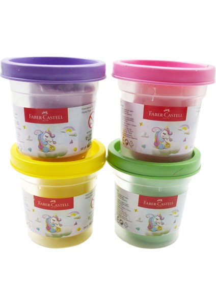 Unicorn 4X56 gr Oyun Hamuru 3D Kalıp Oyun Hamuru Seti fırsatları