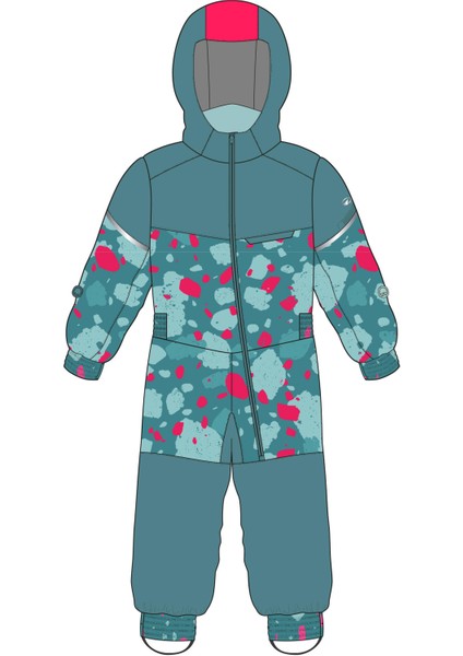 Wedze Çocuk Kayak Tulumu - 1/5 Yaş - Turkuaz - 500 Toddler