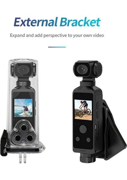 K850H 4K Kameralı 3 Eksen Gimbal Sabitleyici Video Kaydedicili 1,3 Inç LCD Ekran, 16MP modelleri