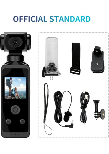 K850H 4K Kameralı 3 Eksen Gimbal Sabitleyici Video Kaydedicili 1,3 Inç LCD Ekran, 16MP fırsatları