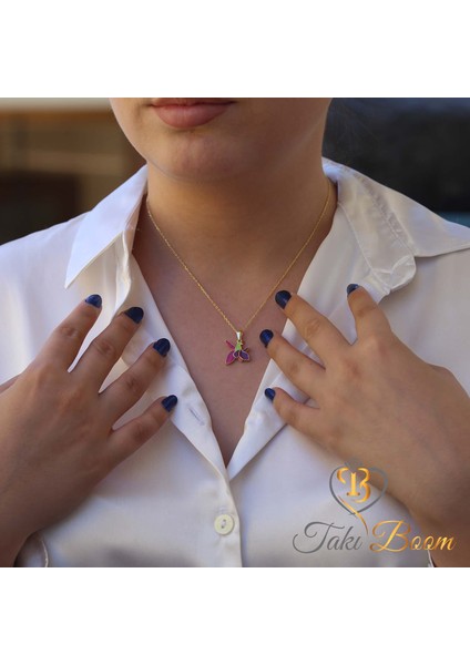 Renkli Mineli Hari Bülbül Gümüş Kolye fiyatları