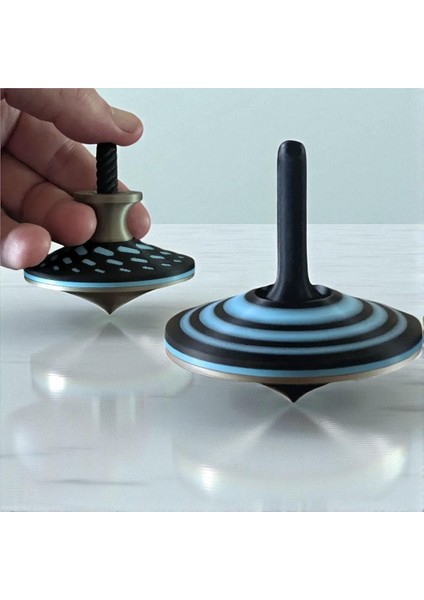 3D Baskı Desenli Dönen Topaç – Spiral, Nokta ve Örgü Model – El ile Çevirmeli Eğitici Oyuncak fırsatları
