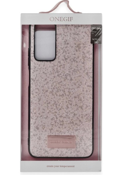 Onegif Xiaomi Redmi Note 12 Pro 4g Bright Simli Kapak - Derin Mor modelleri