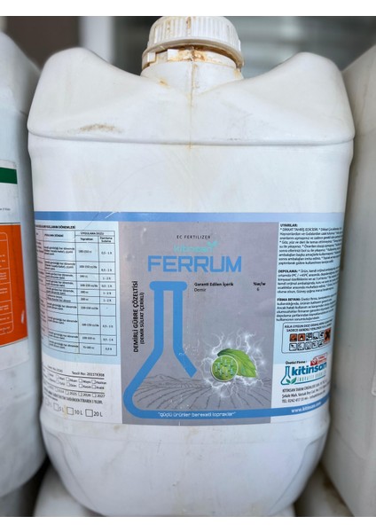Ferrum Demir Içerikli Sıvı Gübre Çözeltisi 20 Litre