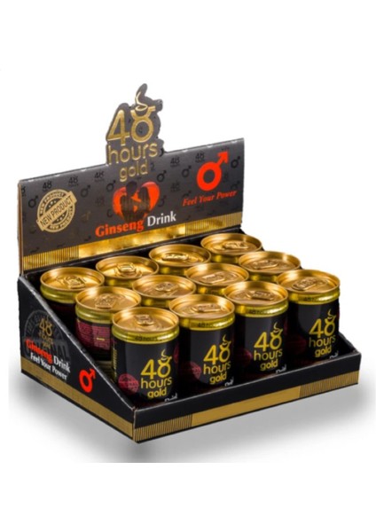 48 Hours Ginseng Gold Enerji Içeceği 100 ml 12 Adet
