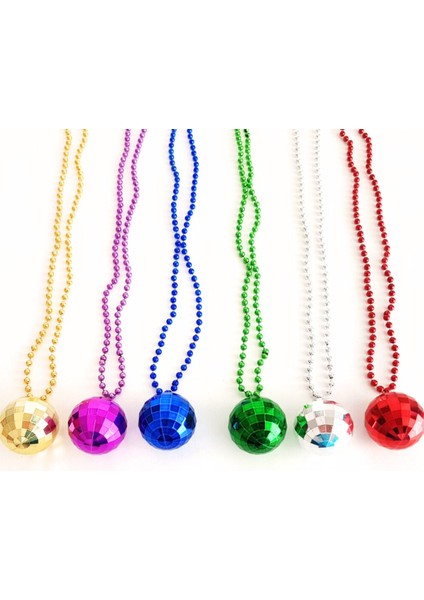 Disko Topu Kolye Seti 6 Adet indirimleri