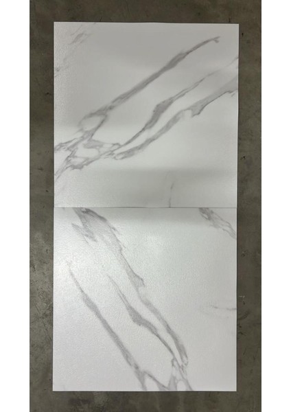 45CM x 45CM, 5'li Yapışkanlı Pvc Parke Paneli, Beyaz Renk, Yer Kaplama Seti