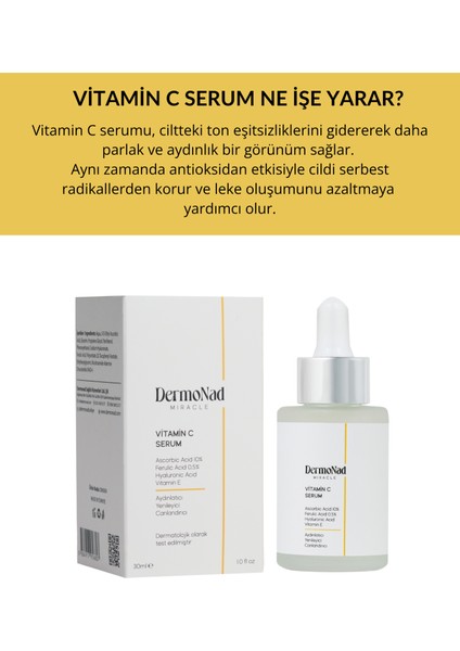Vitamin C Serum Aydınlatır ve Lekelerin Giderilmesini Sağlar fırsatları