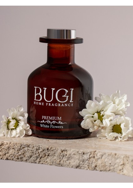 White Flowers Ev Oda Ortam Kokusu, Çubuklu Oda Kokusu Beyaz Çiçekler Çiçeği 150ML