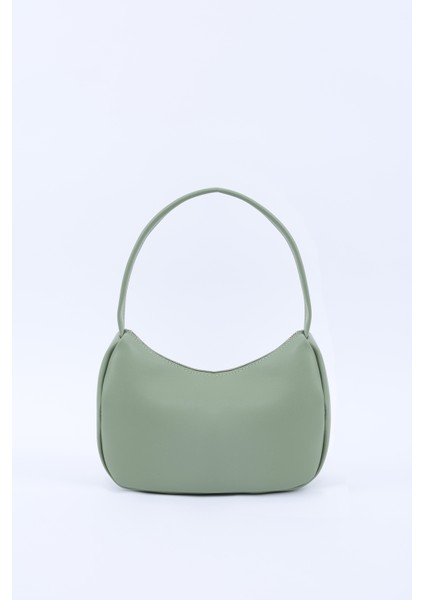 Mint Yeşil SHK229 Suni Deri , Fermuarlı Tek Bölmeli , Baget Model El, Kol ve Omuz Çantası fırsatları