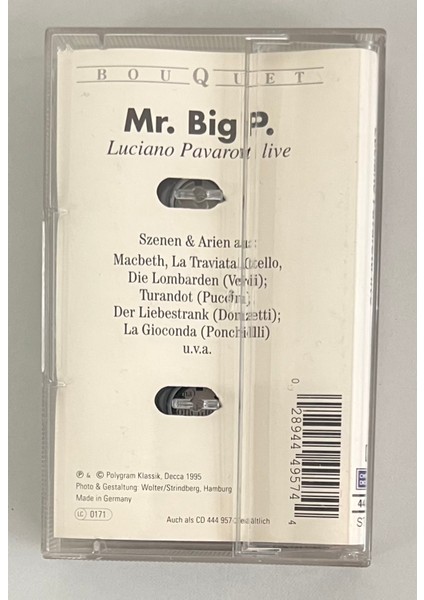Luciano Pavarotti Live Mr.big Kaset (Orijinal Dönem Baskı Kaset) fiyatları