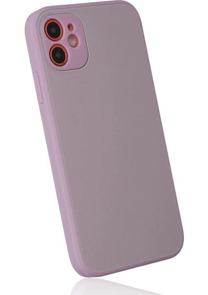 Iphone 12 Kılıf Glass Kapak - Mor Arbkd modelleri