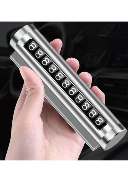 Metal Kasa Numara Çevirmeli Araç Içi Telefon Numaratör Park Numarası Parkmatik Araba Numaratör