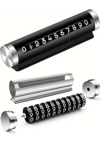 Metal Kasa Numara Çevirmeli Araç Içi Telefon Numaratör Park Numarası Parkmatik Araba Numaratör fiyatları