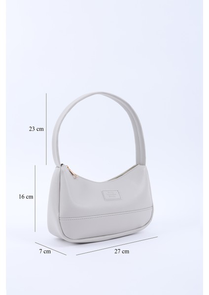 Gri SHK229 Suni Deri , Fermuarlı Tek Bölmeli , Baget Model El, Kol ve Omuz Çantası fiyatları