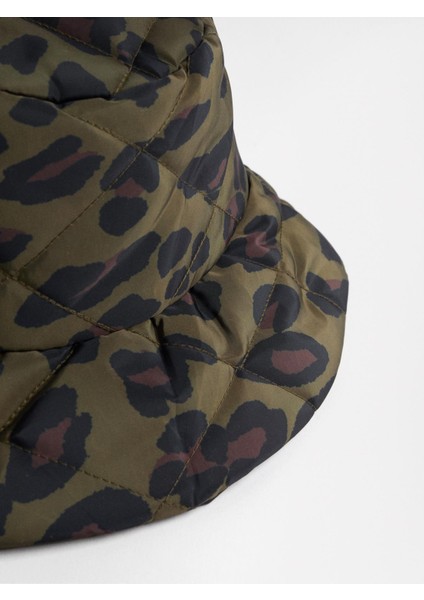 Leopar Desenli Bucket Şapka modelleri