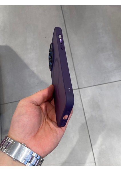 Iphone 14 Pro Max Uyumlu Magsafe Şarj Destekli Sert Mika Silikon Kılıf fiyatları