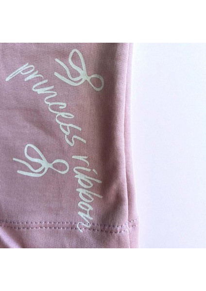 Kurdele Baskılı Şortlu Kız Takım Pembe fiyatları