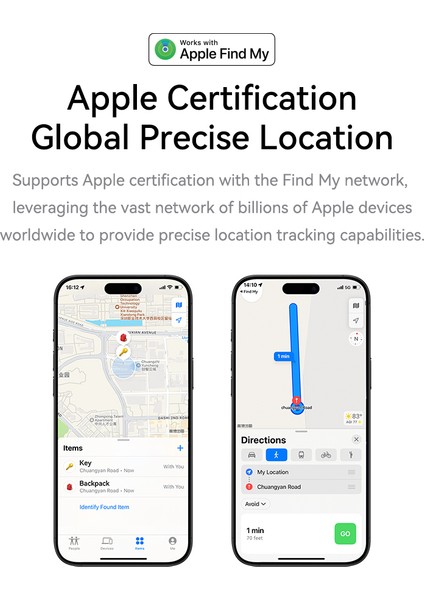 Airtag Akıllı Takip Cihazı Apple Mfı Sertifikalı - Beyaz indirimleri