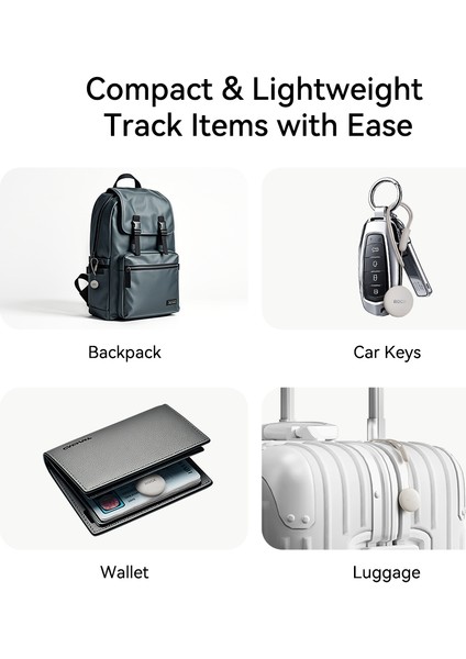 Airtag Akıllı Takip Cihazı Apple Mfı Sertifikalı - Beyaz