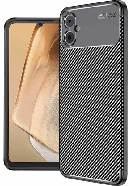 Samsung Galaxy A05 Kılıf Auto Focus Karbon Kapak - Siyah fiyatları