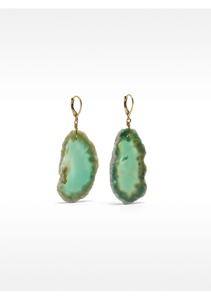 Taş Detaylı Halka Küpe modelleri