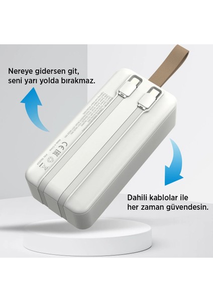 30.000 Mah Powerbank 22.5W Hızlı Şarj Destekli Dijital Ekran Göstergeli fırsatları