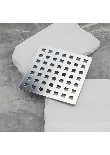 15X15 Uyumlu 14X14 Krom Süzgeç Izgarası – Paslanmaz Çelik, Dayanıklı ve Şık Tasarım indirimleri