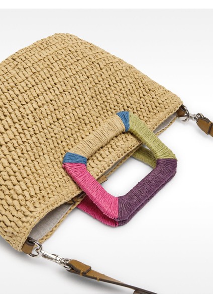 Hasır Efektli Tote Çanta modelleri