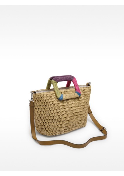 Hasır Efektli Tote Çanta fırsatları