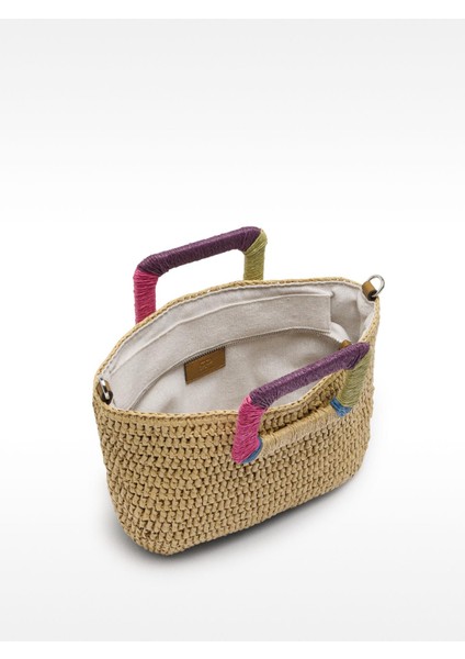 Hasır Efektli Tote Çanta indirimleri