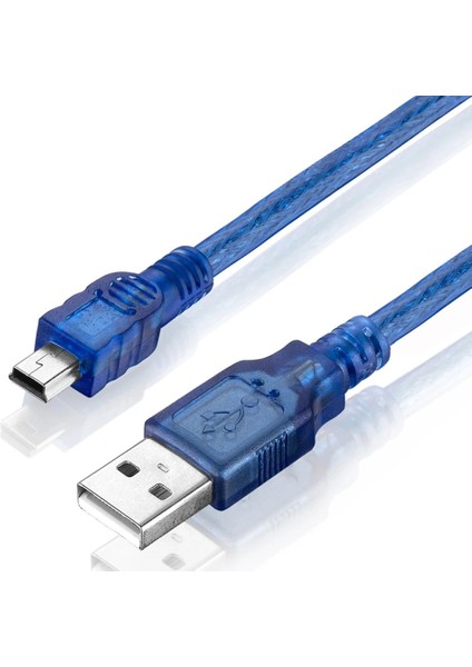 Mini USB Şarj ve Data Kablosu 5 Pin Mini USB To USB Kablo 5m fiyatları