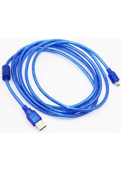 Mini USB Şarj ve Data Kablosu 5 Pin Mini USB To USB Kablo 5m modelleri