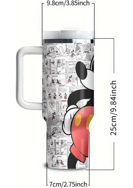 Mickey Mouse Quencher Tumbler | 40 Oz (1,18 Lt) Pipetli Quencher Termos indirimleri