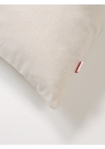 Soft Touch Yıkanmış Keten Bej Yastık Kılıfı 45X45 cm Alttan Fermuarlı modelleri