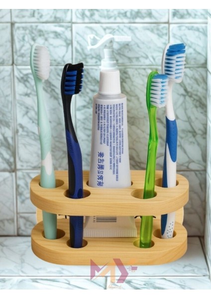 Ahşap Diş Fırçası Standı, El Işçiliği Kedi Detaylı Diş Fırçalık modelleri