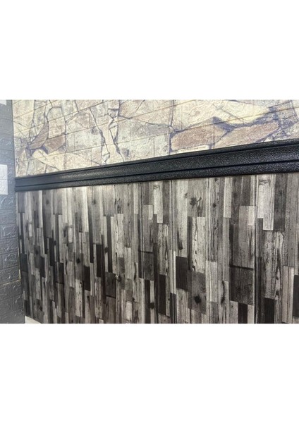 70X35CM Kendinden Yapışkanlı Gri Antrasit Estetik Duvar Paneli modelleri