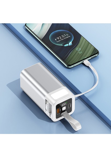 20.000 Mah Powerbank 65W Hızlı Şarj Destekli Dijital Ekran Göstergeli Fenerli modelleri