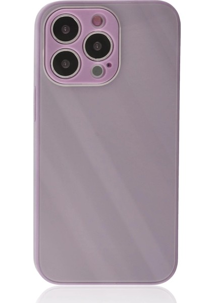 Iphone 13 Pro Kılıf Glass Kapak - Mor Arbkd
