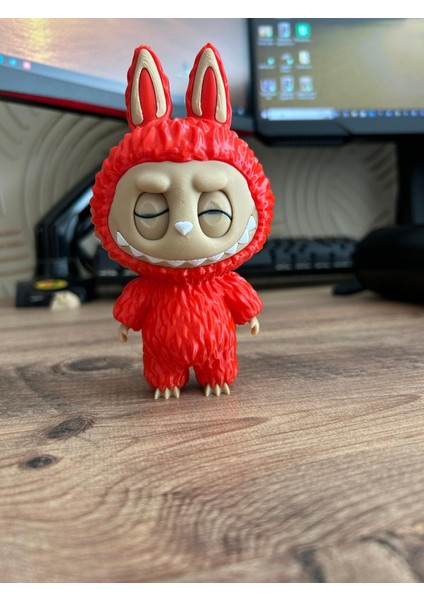 Labubu Stilinde Tavşan Figür – Döner Gözlü Dekoratif Koleksiyon Oyuncağı (13,5 x 7 Cm) fiyatları
