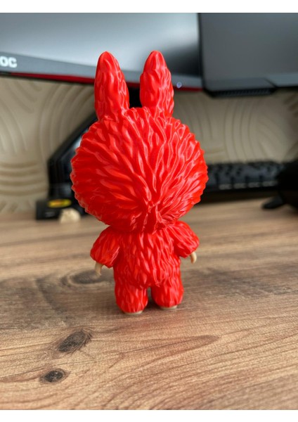 Labubu Stilinde Tavşan Figür – Döner Gözlü Dekoratif Koleksiyon Oyuncağı (13,5 x 7 Cm) modelleri