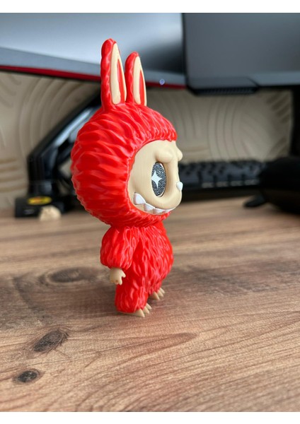 Labubu Stilinde Tavşan Figür – Döner Gözlü Dekoratif Koleksiyon Oyuncağı (13,5 x 7 Cm) fırsatları