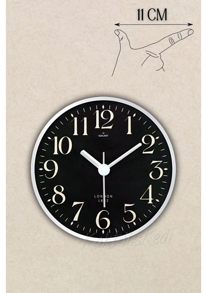 Mıknatıslı Buzdolabı Saati 11 cm - Modern ve Şık Tasarım fiyatları