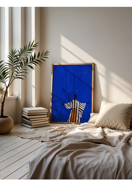 Celestial Stripes – Soyut Figüratif Poster – 30X40 cm | Çerçevesiz fiyatları