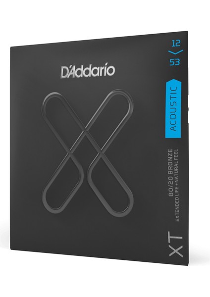Daddarıo XTABR1253 Akustik Gitar Tel Seti, 80/20 Lıght modelleri