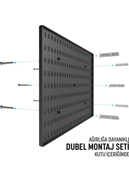 Çok Amaçlı Pano Organizatör Set 3 (52X36CM) Dübelli