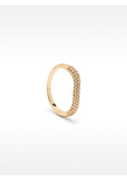 Zirkon Taşlı Dalga Yüzük modelleri